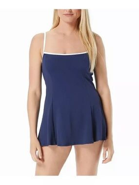Beach House Swim Liza Princess Seam Underwire Swimdress Sz 12
